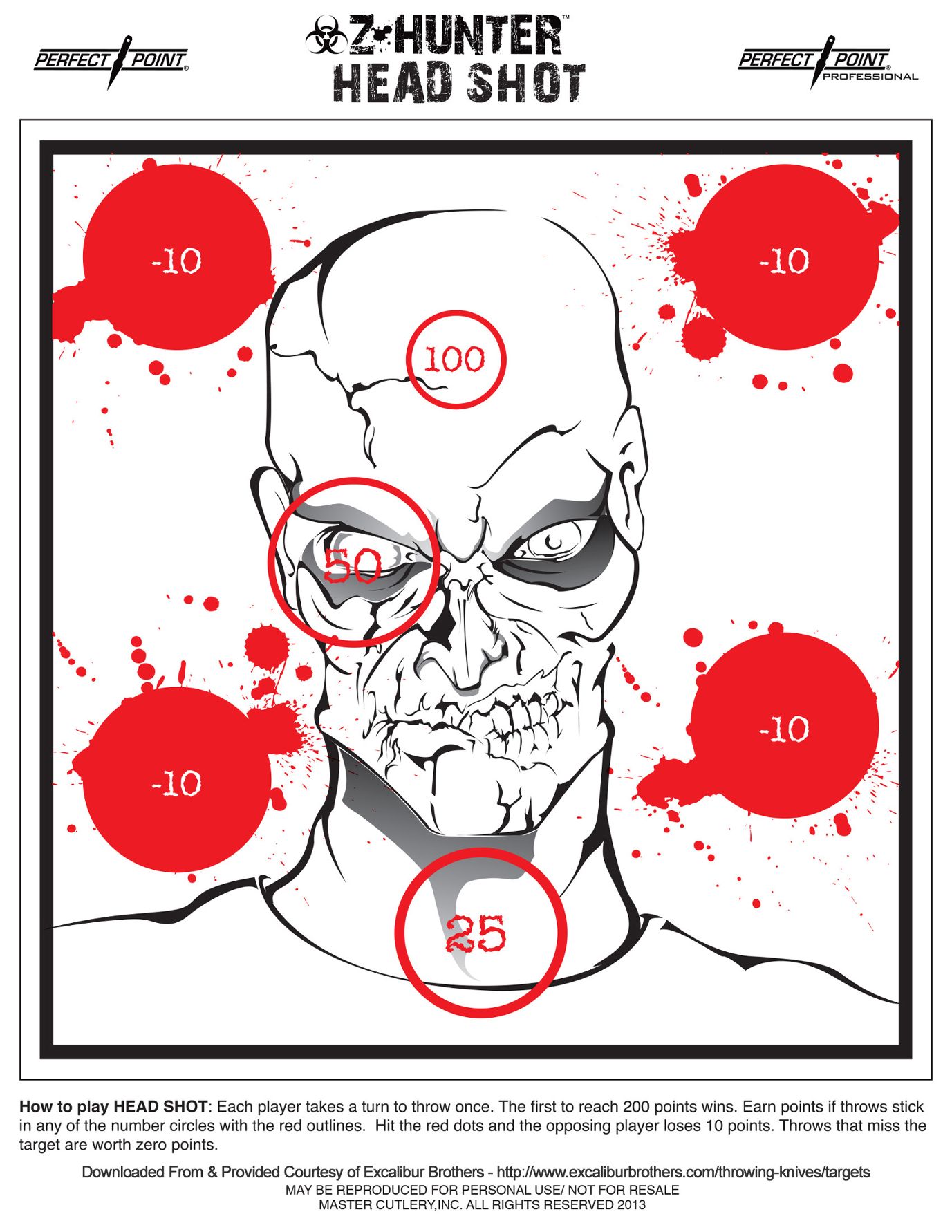 new throwing knife targets excalibur brothers